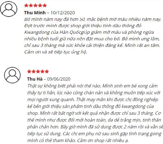 tinh dầu thông đỏ Kwangdong REVIEW 