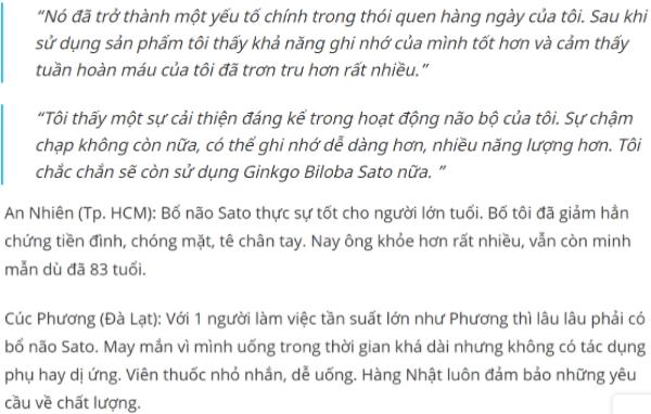 Viên uống bổ não Sato Ginkgo Biloba 60 viên 1