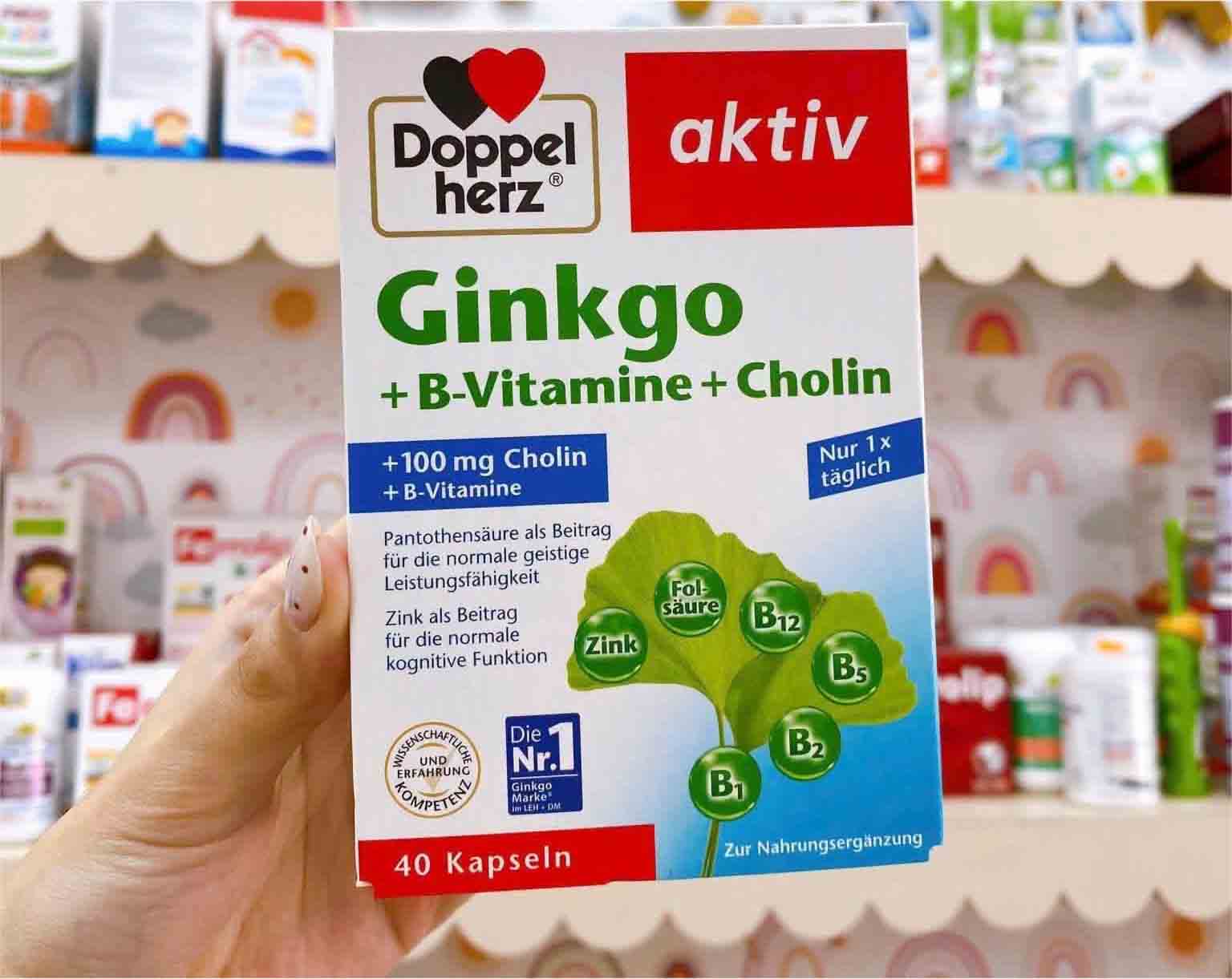 Viên uống bổ não Aktiv Ginkgo 40 viên của Đức