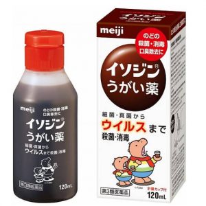 Nước súc miệng Meiji khử trùng họng chống cảm 120ml