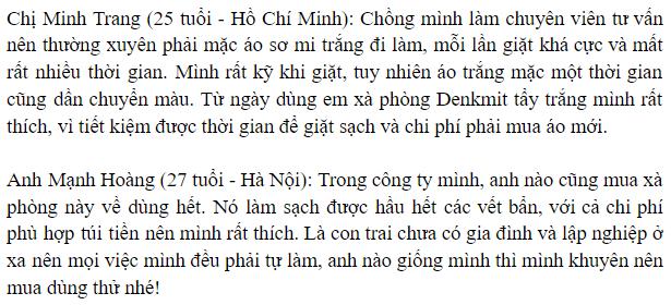 Xà phòng Denkmit tẩy trắng cổ áo sơ mi 100g của Đức 1