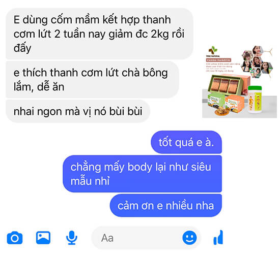 Thanh gạo lứt chà bông Herbslim - REVIEW