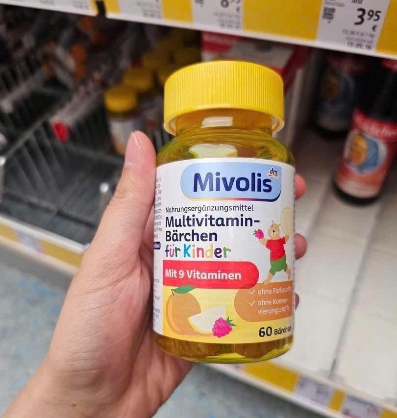 Kẹo gấu vitamin của Đức Mivolis Multivitamin Barchen
