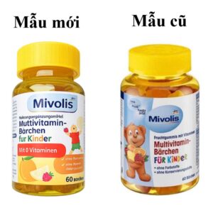 Kẹo gấu vitamin của Đức Mivolis Multivitamin mẫu mới