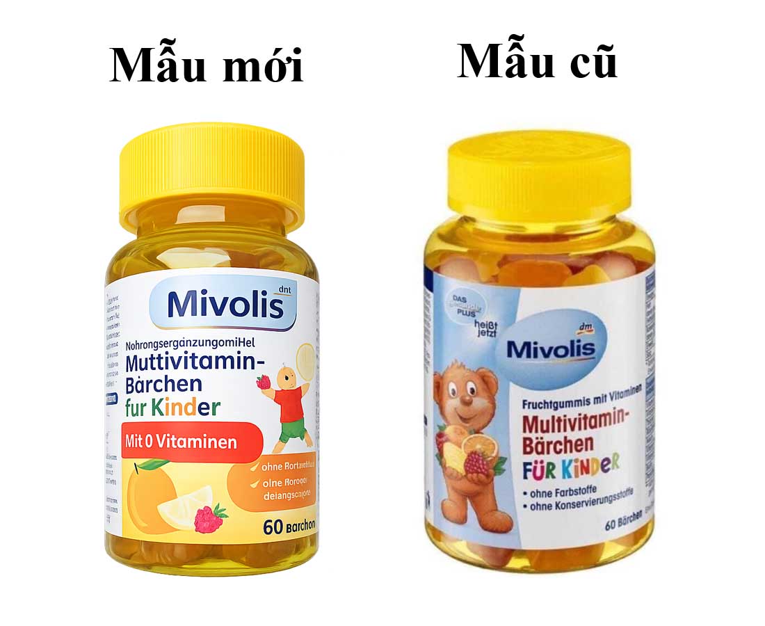 Kẹo gấu vitamin của Đức Mivolis Multivitamin mẫu mới