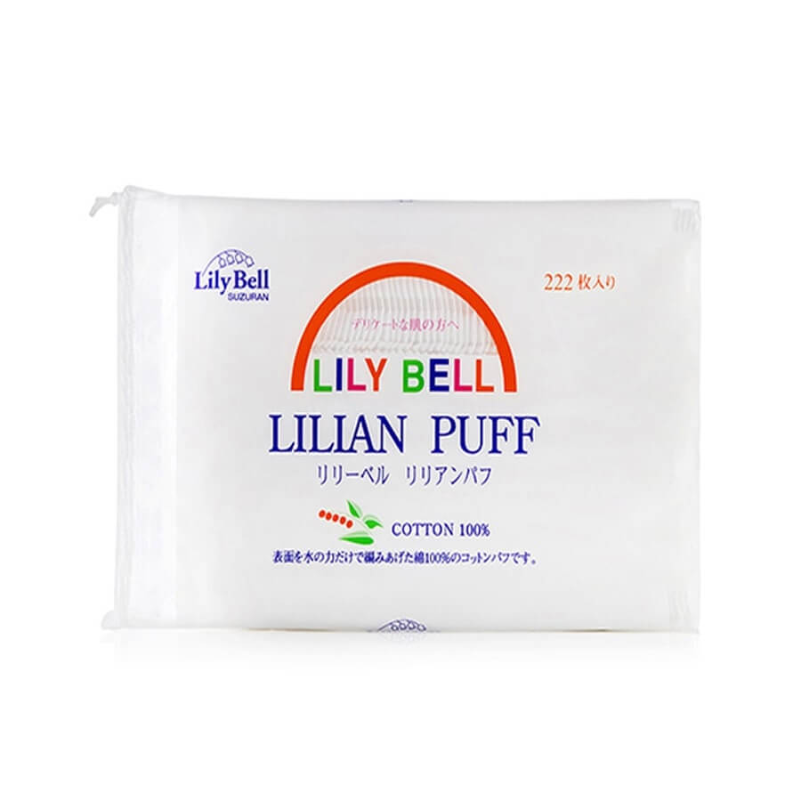 Bông Tẩy Trang Lily Bell Lilian Puff Cotton Suzuran 222 Miếng -  XACHTAYNHAT.NET