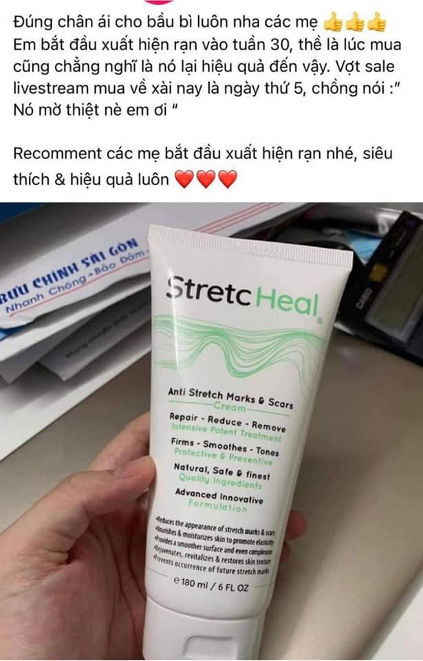 Kem trị rạn Stretcheal REVIEW