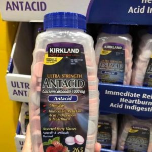 Kẹo chống đầy hơi Kirkland Signature Ultra Strength Antacid Calcium 1000mg 265 viên có tốt không?