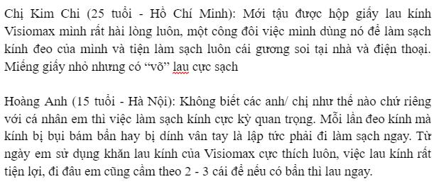 Giấy lau kính Visiomax của Đức 52 miếng 1