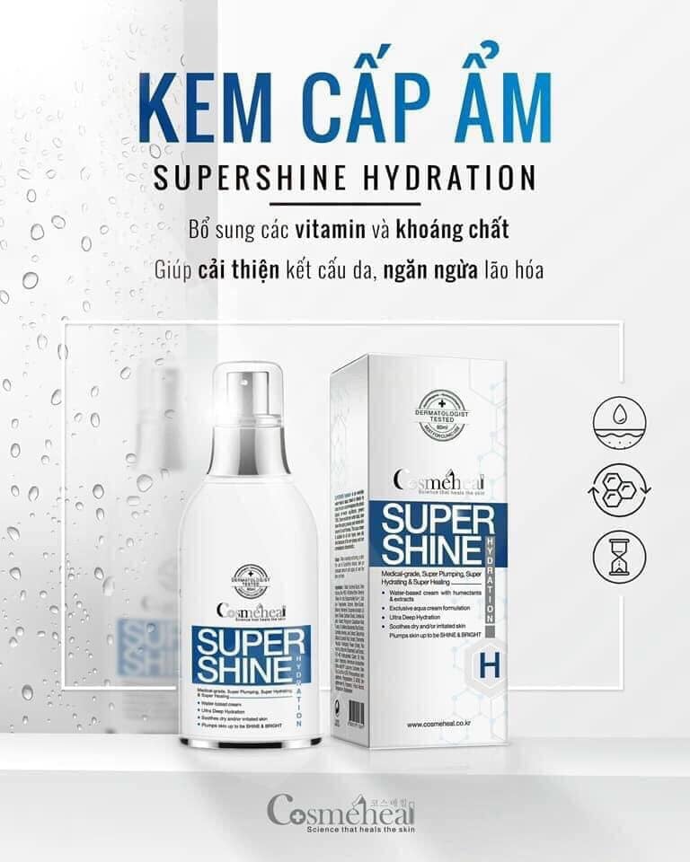 Kem cấp nước căng bóng da Cosmeheal Super Shine Hydration có tốt không?