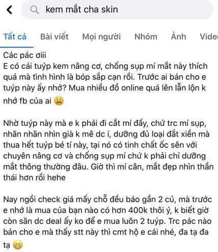 Kem mắt ốc sên Cha Skin Snail