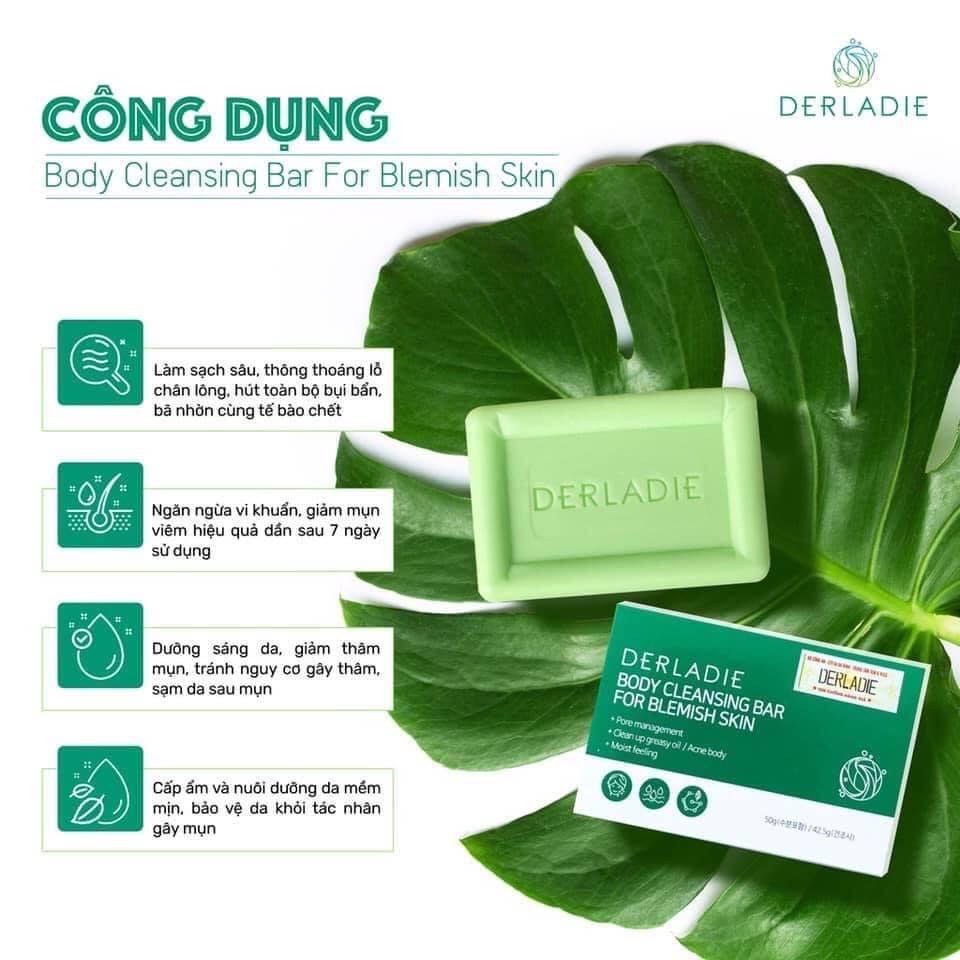 Derladie Body Cleansing Bar For Blemish Skin 50g có công dụng gì?