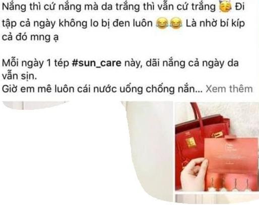 Nước uống Sun Care Collagen Chống Nắng Trắng Da 1