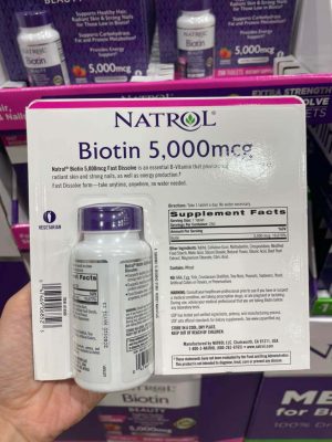 Công dụng của kẹo ngậm Biotin