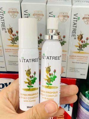 REVIEW xịt họng keo ong Vitatree Úc