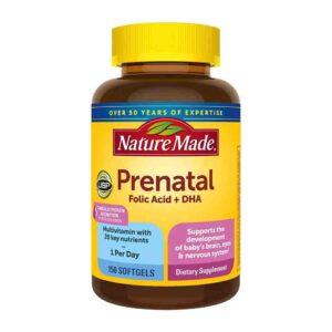 Vitamin cho bà bầu Nature Made Prenatal Multi Dha 150 viên mẫu mới