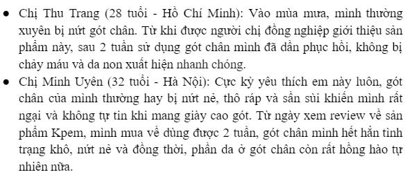 REVIEW kem trị nứt gót chân Kpem của Nga 1