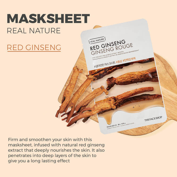 The Face Shop Real Nature Red Ginseng Mask 