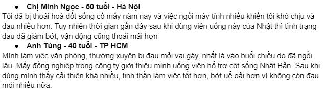 Viên uống hỗ trợ về Cột Sống Korofu Nhật bản