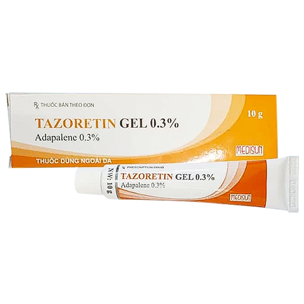 Tazoretin Gel 0.3% trị mụn ẩn 10gr - XACHTAYNHAT.NET