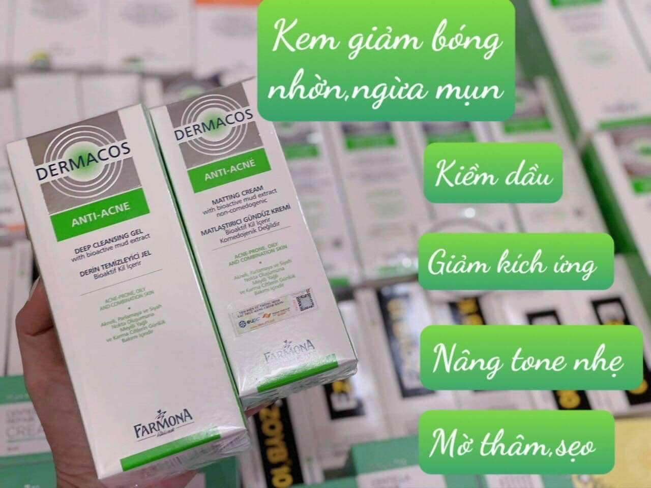 Kem dưỡng Dermacos Anti-Acne Matting Cream 50ml - XACHTAYNHAT.NET