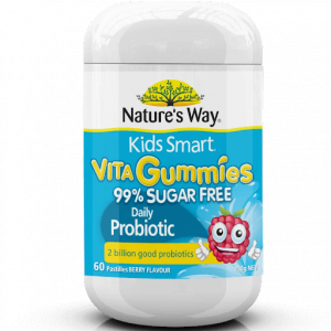 Nature’s Way Kids Smart Vita Gummies 99% Sugar Free Probiotic (vị berry)