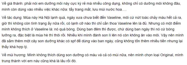 REVIEW sáp dưỡng môi cấp ẩm, mềm mịn, chống khô và nứt nẻ