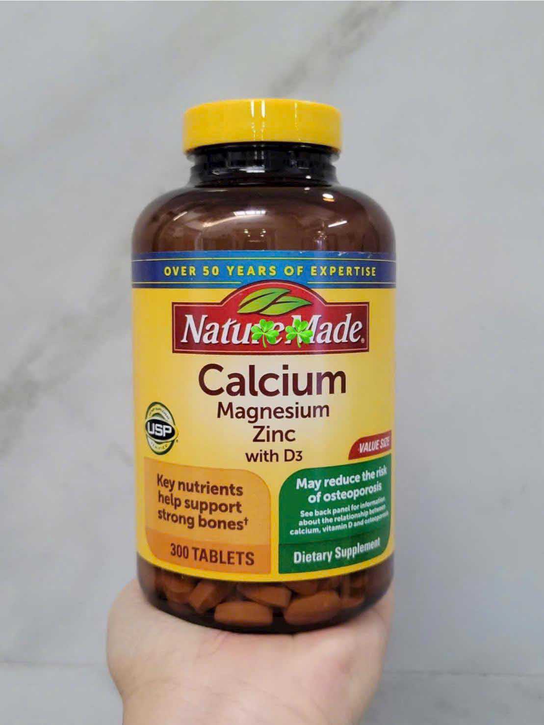 Viên uống Nature Made Calcium Magnesium Zinc With D3
