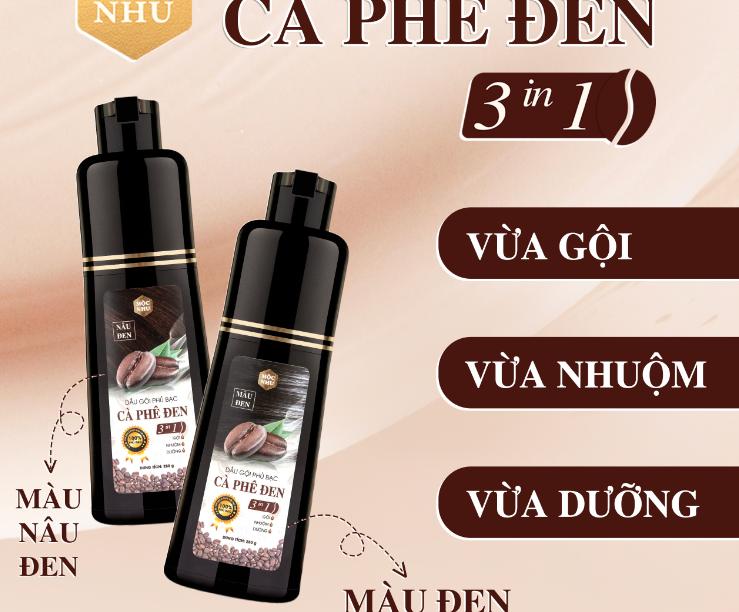 Dầu gội phủ bạc cà phê đen