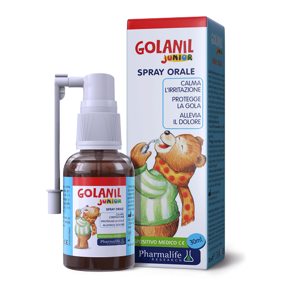 Xịt họng keo ong cho bé Golanil Junior Spray Orale