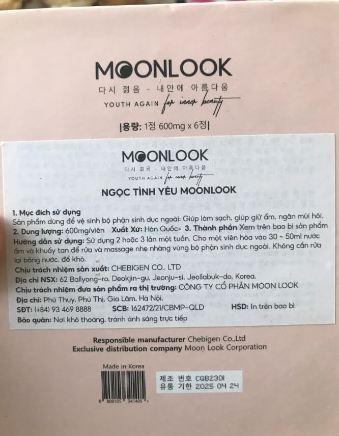 Viên đặt phụ khoa MoonLook mua ở đâu chính hãng? Giá bao nhiêu?
