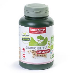 Viên uống bổ não Nat & Form Ginkgo Biloba Memoire Bio Pháp