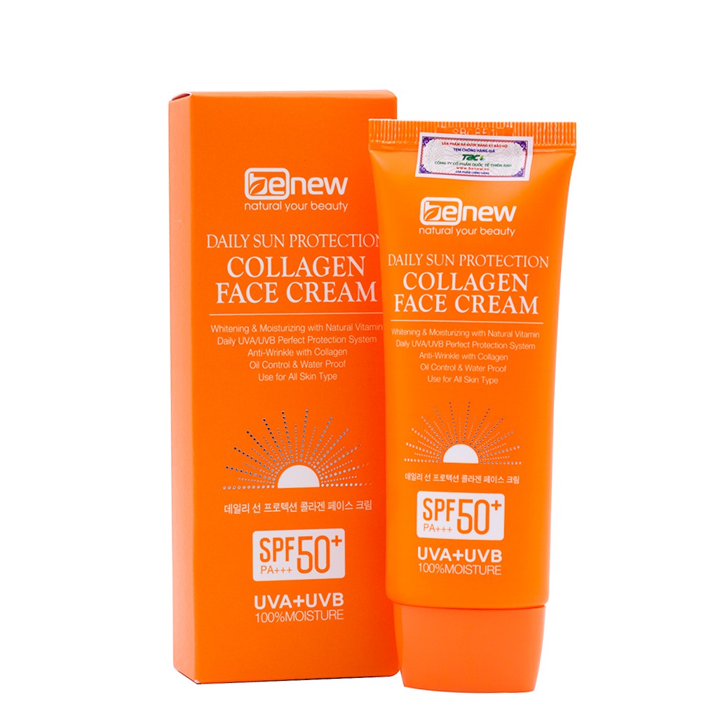 Kem chống nắng cao cấp dành cho da mặt - Benew Collagen Sun Cream