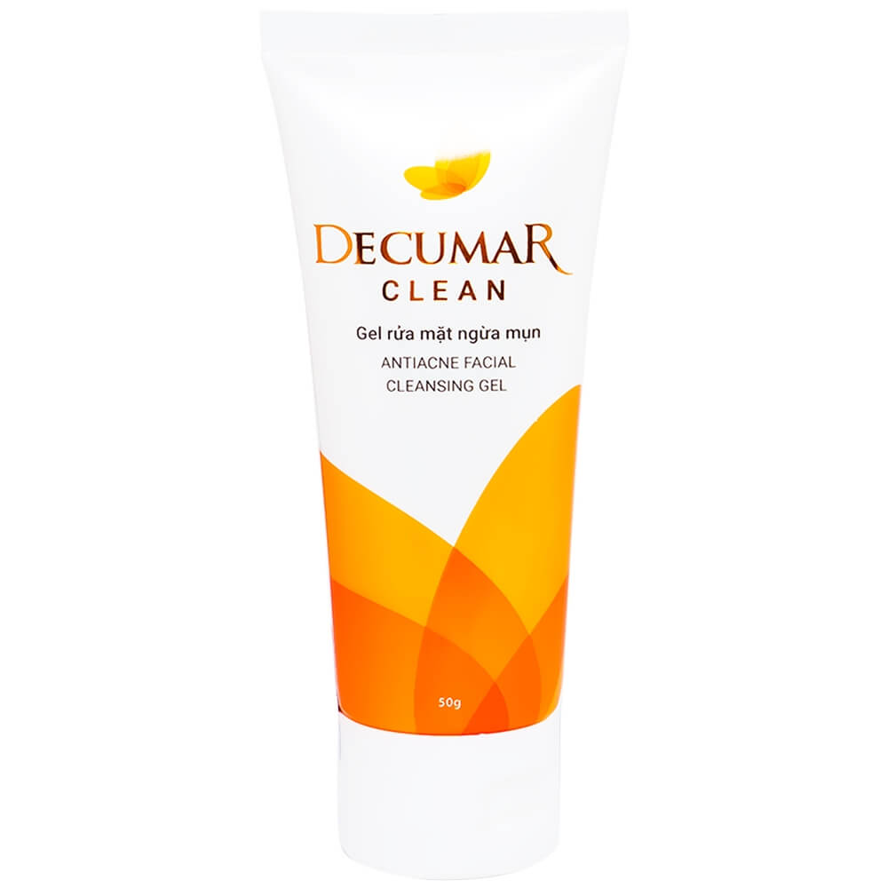 Gel rửa mặt Decumar Clean giảm nhờn cho da mụn