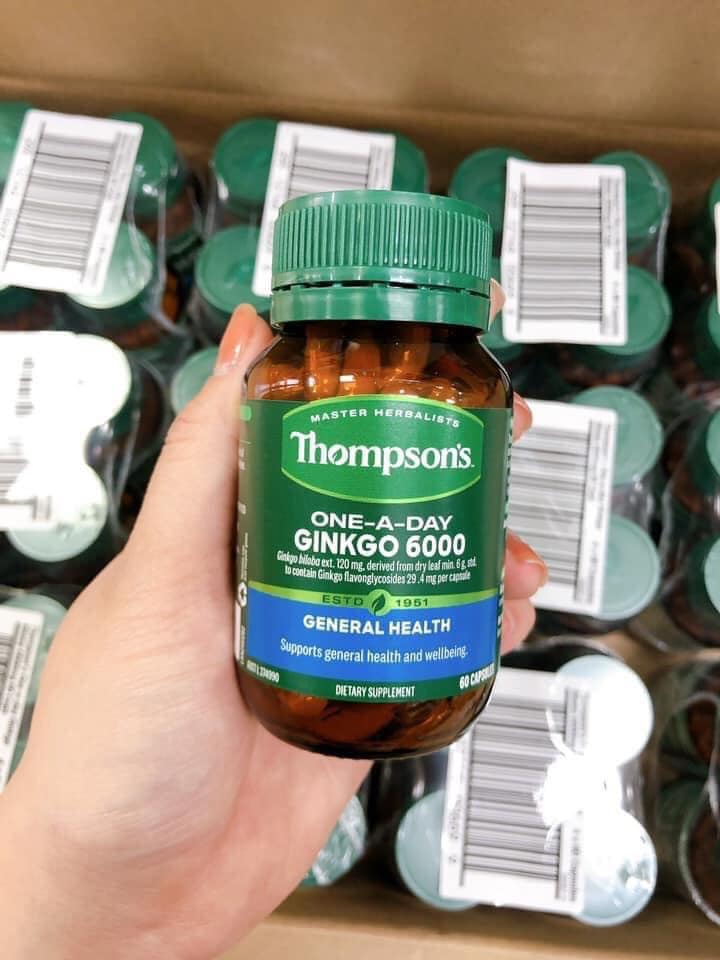 Viên uống bổ não Thompson's Ginkgo 6000 Úc 60 viên - XACHTAYNHAT.NET