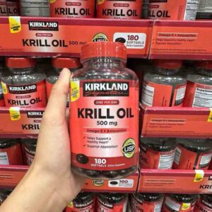 Dầu nhuyễn thể Kirkland Krill Oil 180 viên mẫu mới