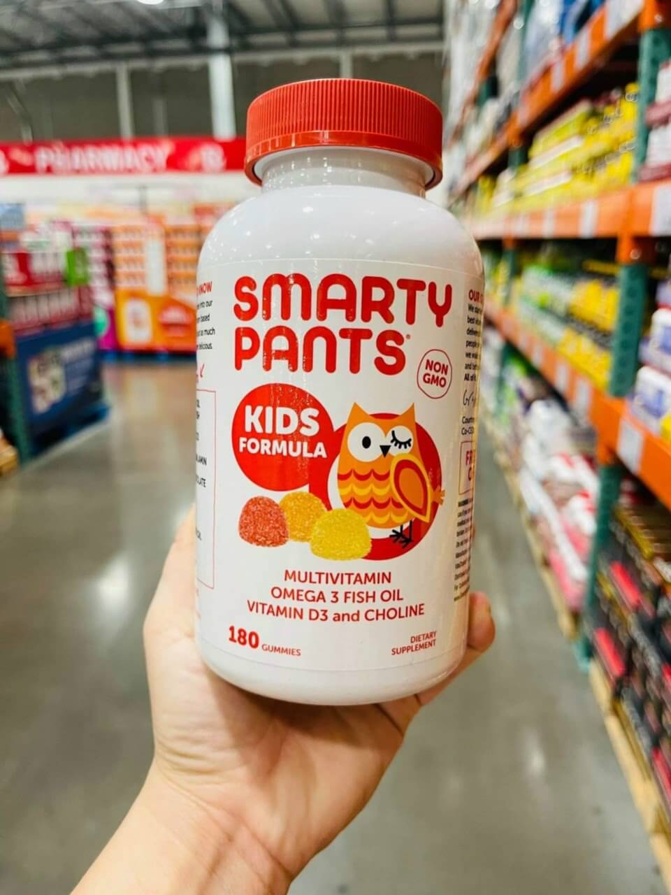 Kẹo Smarty Pants Kid bổ xung vitamin, Omega 3, Vitamin D3 và D12 180 viên. 1