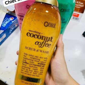 Coconut Coffee: với hạt cà phê Arabica và dầu dừa, giúp dưỡng da mướt mịn, giảm sần sùi, cho làn da tràn đầy sức sống
