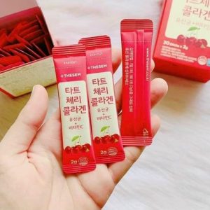 Bột Collagen Cherry TheSem Hàn Quốc 30 gói 2