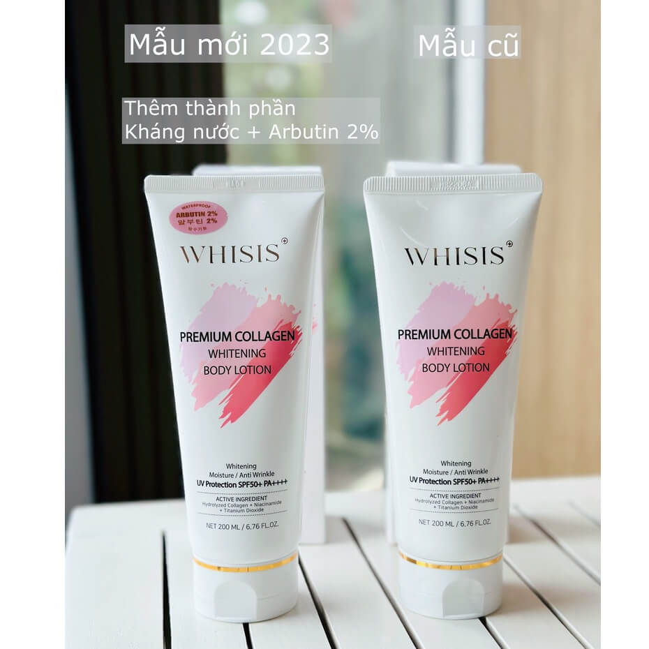 Kem Body Whisis Premium Collagen dưỡng trắng da, chống nắng 200ml -  XACHTAYNHAT.NET