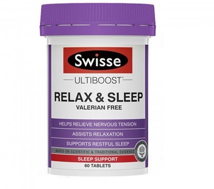 Swisse Relax and Sleep hộp 60 viên