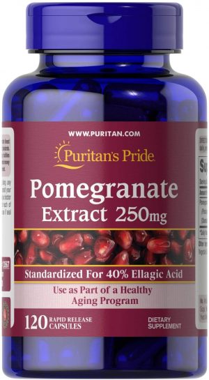 Viên uống chống nắng Pomegranate Extract 250mg 60 viên, 120 viên.
