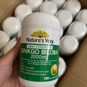 Giới thiệu viên uống bổ não Ginkgo Biloba 2000 Nature's Way