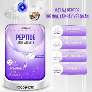 Peptide Anti Wrinkle Mask: Giảm các nếp nhăn, nâng cơ, da được trẻ hóa và săn chắc hơn.