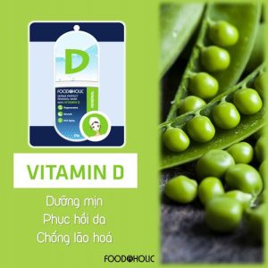 Vitamin D: da được phục hồi & bảo vệ trước các tác động của ánh nắng mặt trời. 