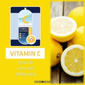Vitamin C:  thành phần từ chanh tươi quá đình đám trong việc làm giảm các vết thâm nám và làm đều màu da.