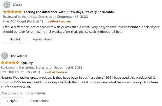 Nature's way kidney bladder REVIEW