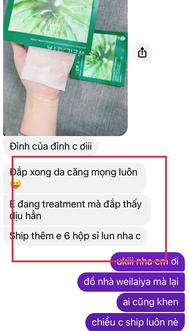 mặt nạ Weilaiya Facial Mask review