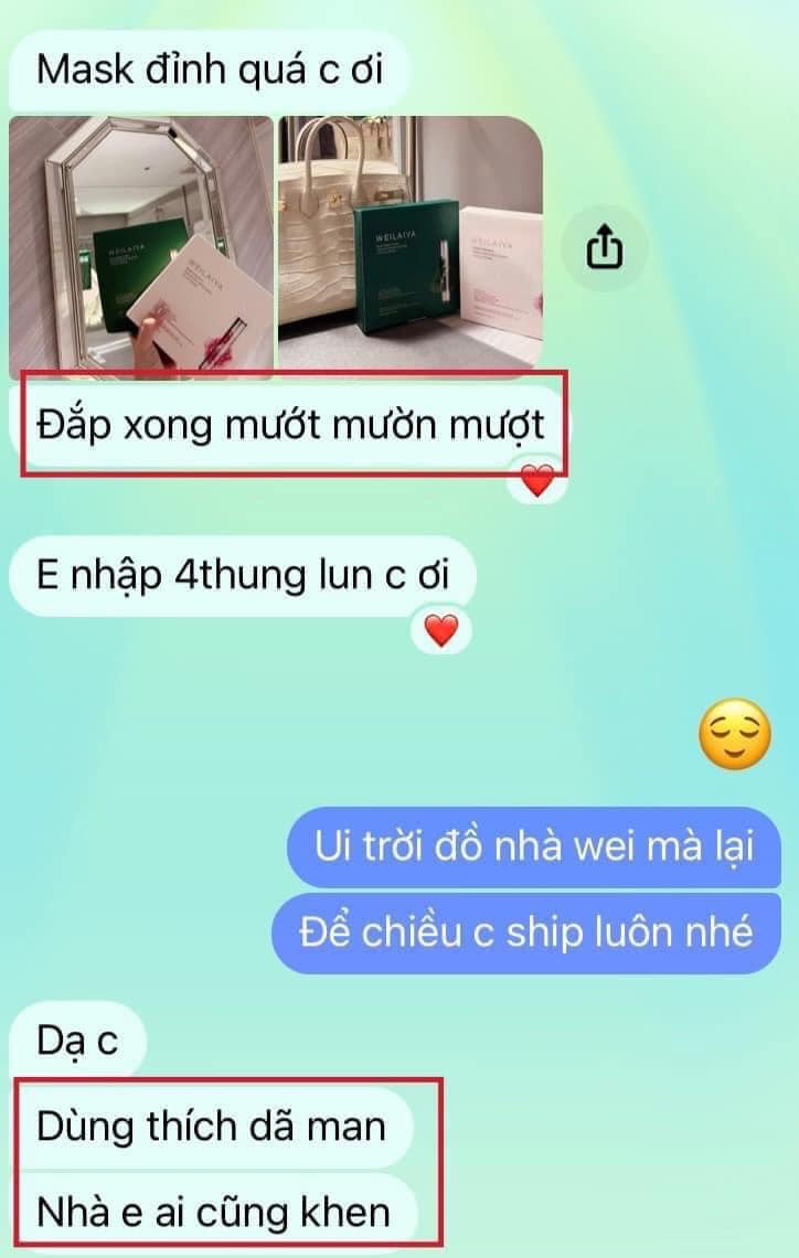 Mặt nạ xanh và hồng Weilaiy