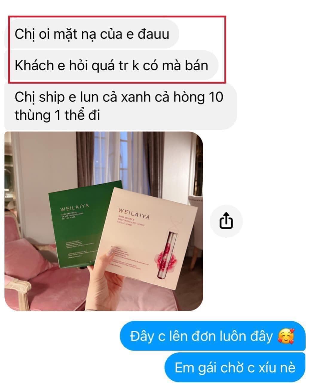 REVIEW mặt nạ trắng da Weilaiya